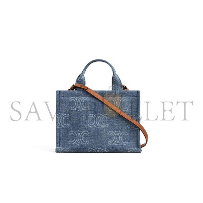 CELINE SMALL CABAS THAIS IN DENIM  199162FYL.07DD (25.5*18.5*12cm)